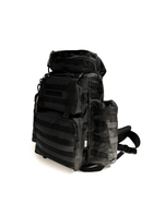 Рюкзак тактический LeRoy с боковыми карманами, цвет – черный (75л) - изображение 1