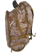 Рюкзак военный LeRoy Tactical цвет - сamo 36л (USB + 3.5) - изображение 4