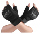 Тактичні рукавички безпалі чорні розмір L - зображення 3