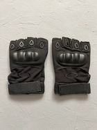Тактичні рукавички безпалі чорні розмір L - зображення 5