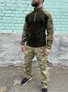 Військова форма Tactic, осінній теплий тактичний костюм (убакс на флісі + штани), мультикам 52 - изображение 1