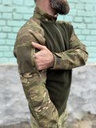 Військова форма Tactic, осінній теплий тактичний костюм (убакс на флісі + штани), мультикам 52 - зображення 2