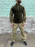 Військова форма Tactic, осінній теплий тактичний костюм (убакс на флісі + штані), мультикам 46 - зображення 5