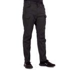 Качественные мужские тактические штаны брюки с карманами для города военные летние ZEPMA Черные (0370) 2XL - изображение 1