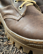 Берці зимові черевики тактичні чоловічі, туфлі тактичні чоловічі берці зимові, натуральна шкіра, розмір 43, Bounce ar. BЕ-ВА-1043, колір коричневий - зображення 6
