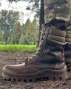 Берці зимові черевики тактичні чоловічі, туфлі тактичні чоловічі берці зимові, натуральна шкіра, розмір 45, Bounce ar. BЕ-ВА-1045, колір коричневий - зображення 5