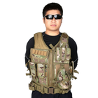 Жилет тактический AOKALI Outdoor A60 (Camouflage CP) камуфляжный водонепроницаемый с карманом LOZ - изображение 6