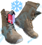 Берці зимові черевики тактичні чоловічі, туфлі тактичні чоловічі берці зимові, натуральна шкіра, розмір 44, Bounce ar. MO-TW-1244, колір койот - зображення 1