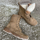 Берці зимові черевики тактичні чоловічі, туфлі тактичні чоловічі берці зимові, натуральна шкіра, розмір 45, Bounce ar. MO-TH-1445, колір койот - зображення 7