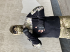 Кофта флисовая мужская военная тактическая с липучками под шевроны ВСУ (ЗСУ) Мультикам 8047 56 размер черная (SKU_4403157) - изображение 3