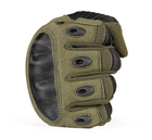 Перчатки тактические Primo Carbon полнопалые, сенсорные, размер L - Army Green - изображение 3