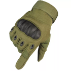 Перчатки тактические Primo Carbon полнопалые, сенсорные, размер L - Army Green - изображение 6