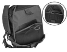 Сумка-рюкзак тактическая военная A92 800D, черная - изображение 5