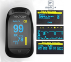 Пульсоксиметр MEDICA+ Cardio Control 7.0 пульсометр на палец с OLED дисплеем Япония Бело-Черный - изображение 4