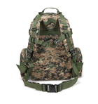 Рюкзак тактический армейский камуфляжный пиксельный коричнево-зеленый 56 литров з сумочками - изображение 4