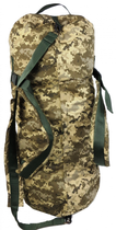 Великий армійський баул сумка-рюкзак два в одному Ukr military ЗСУ S1645285 піксель - зображення 2