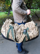 Великий армійський баул сумка-рюкзак два в одному Ukr military ЗСУ S1645285 піксель - зображення 8