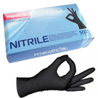 Рукавички нітрилові, чорні MediOk Nitrile XL - зображення 1