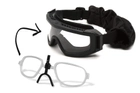 Тактические очки-маска Venture Gear Tactical Loadout (clear) прозрачные с диоптрической вставкой в комплекте - изображение 1