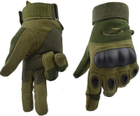 Тактические перчатки полнопалые Oakley олива размер L (11719) - изображение 5