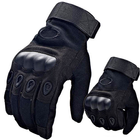 Тактические перчатки полнопалые Oakley черные размер M (11718) - изображение 4
