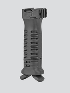 Рукоятка переноса огня DLG TACTICAL (DLG-066), Черная, с сошками, с планкой пикатинни, высота до 220 мм - изображение 4