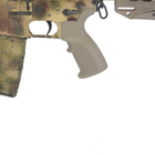 Рукоятка пистолетная прорезиненная для AR15 DLG TACTICAL (DLG-123), цвет Койот, с отсеком, "бобровый хвост" Оливковий, Турция - изображение 6