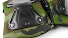 Универсальные военные налокотники тактические для армии ЗСУ, защитные ударопрочные быстросъемные налокотники Haki Черная накладка - изображение 9