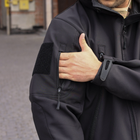 Військова тактична куртка Soft Shell Grifon чорна розмір 54 - зображення 8
