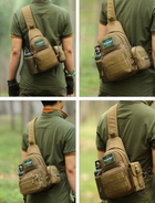 Маленький армійський рюкзак Захисник 127 хакі - зображення 12