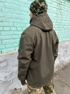 Військова куртка тактична утеплена Софт Шелл Хакі (Єврозима) 52-54(XL-XXL) - зображення 4