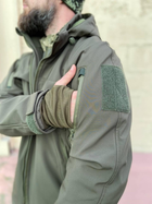 Військова куртка тактична утеплена Софт Шелл Хакі (Єврозима) 56-58(3XL-4XL) - изображение 5
