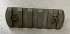Планка Picatinny для кріплення на M-LOK, Олива, DLG TACTICAL (DLG-110) 5 Slots, планка Пікатінні для M-LOK - зображення 1