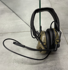 Тактичні активні навушники HD-09 для стрільби із шумозаглушенням, на голову, під шоломом, Хакі - зображення 3