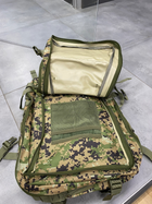 Військовий рюкзак 45 л. Yakeda, Вудленд Діджітал, тактичний рюкзак для військових, армійський рюкзак для солдатів - зображення 4