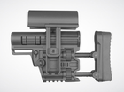 Приклад (база) снайперский DLG TBS TACTICAL DLG-011, Mil-Spec, с регулируемым затыльником и подщечником - изображение 5