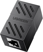 Соединитель витой пары RJ45 UGREEN NW114 Cat7 Cat6 Cat5e разъем-удлинитель Ethernet Black (20390)