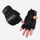 Перчатки тактические с открытыми пальцами усиленный протектор OAKLEY Black XL - изображение 1