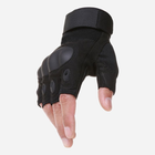 Перчатки тактические с открытыми пальцами усиленный протектор OAKLEY Black XL - изображение 5