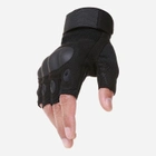 Перчатки тактические с открытыми пальцами усиленный протектор OAKLEY Black L - изображение 5
