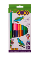 Карандаши цветные ZiBi Kids Line Double 24 цвета (ZB.2463)