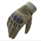 Військові рукавички із захистом кісточок ReFire Gear для сенсорних екранів М хакі - зображення 1