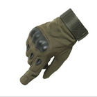 Военные перчатки с защитой костяшек ReFire Gear для сенсорных экранов М хаки - изображение 2