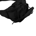 Тактична військова сумка на камуфінгу військово -трансляції Kangoo 3 L Чорний пояс Чорний - зображення 11