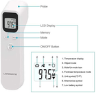 Безконтактний інфрачервоний термометр LANDWIND Medical Health LW FT118 (Non Contact Thermometer) високоточний - зображення 5