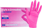 Перчатки нитриловые XS розовые Ampri STYLE GRENADINE неопудренные 100 шт - изображение 1