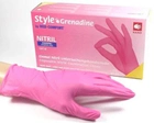 Перчатки нитриловые XS розовые Ampri STYLE GRENADINE неопудренные 100 шт - изображение 3