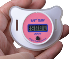 Соска-пустушка SUNROZ для немовлят з термометром Рожевий (SUN3910) - зображення 3