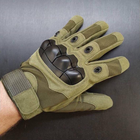 Тактичні рукавички повнопалі розмір XL Олива - зображення 1