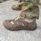 Кросівки чоловічі тактичні ЗСУ 7518 45 р 29,5 см коричневі (OPT-2190) - зображення 6